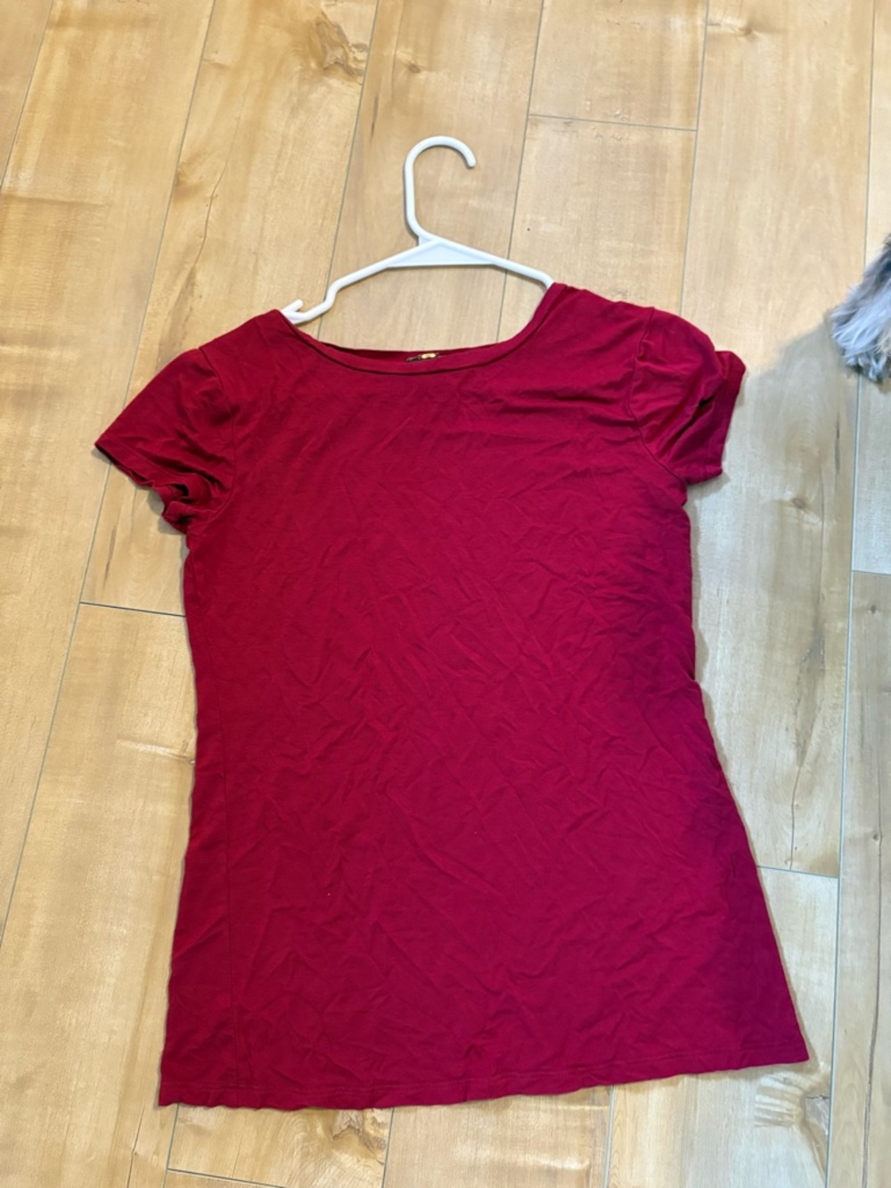 Dex Women's Short Sleeve Crewneck Tee - Deep Red